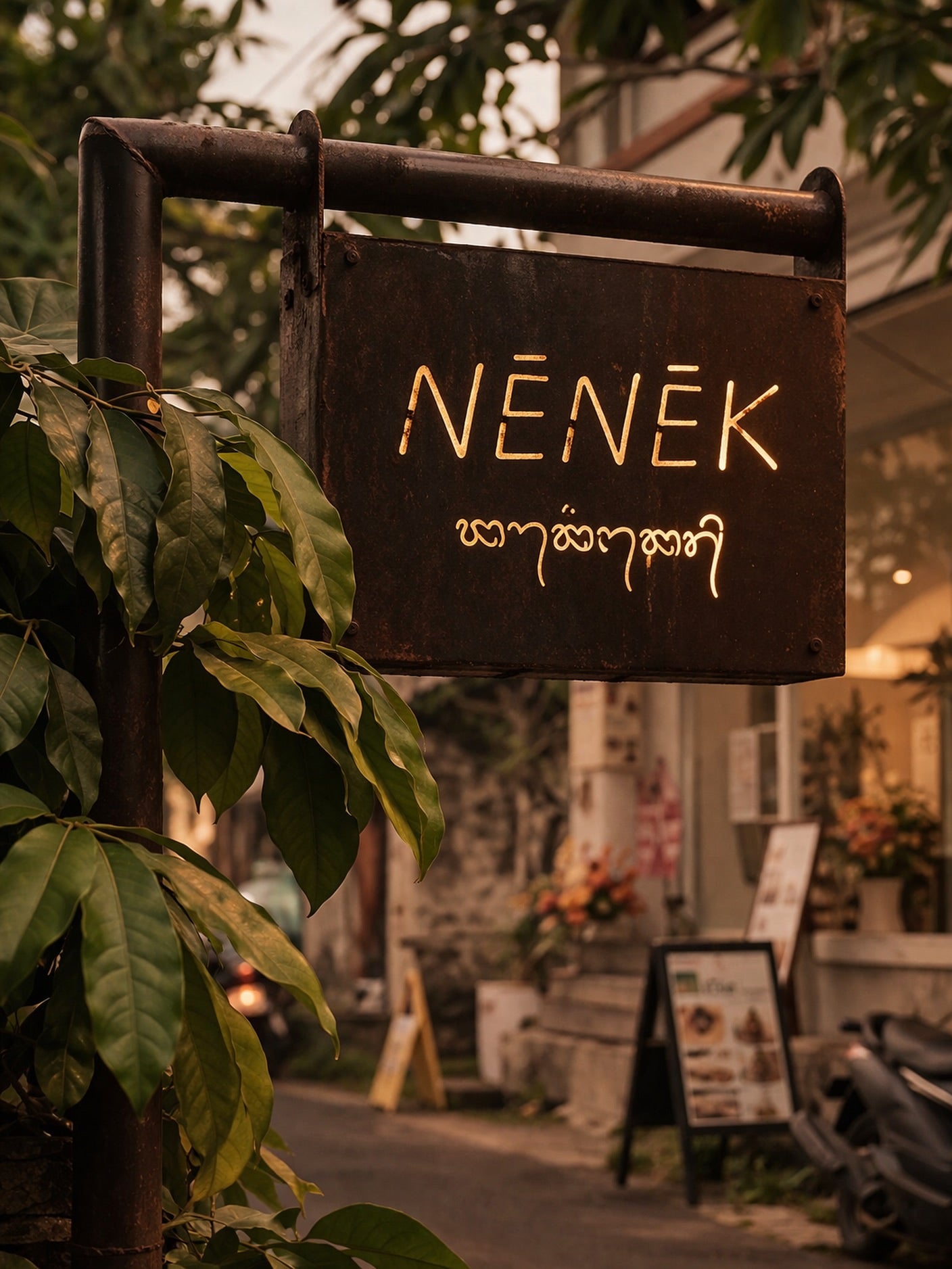 NENEK sign on Jl. Jembawan, Ubud