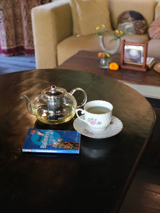 tea, poured slowly