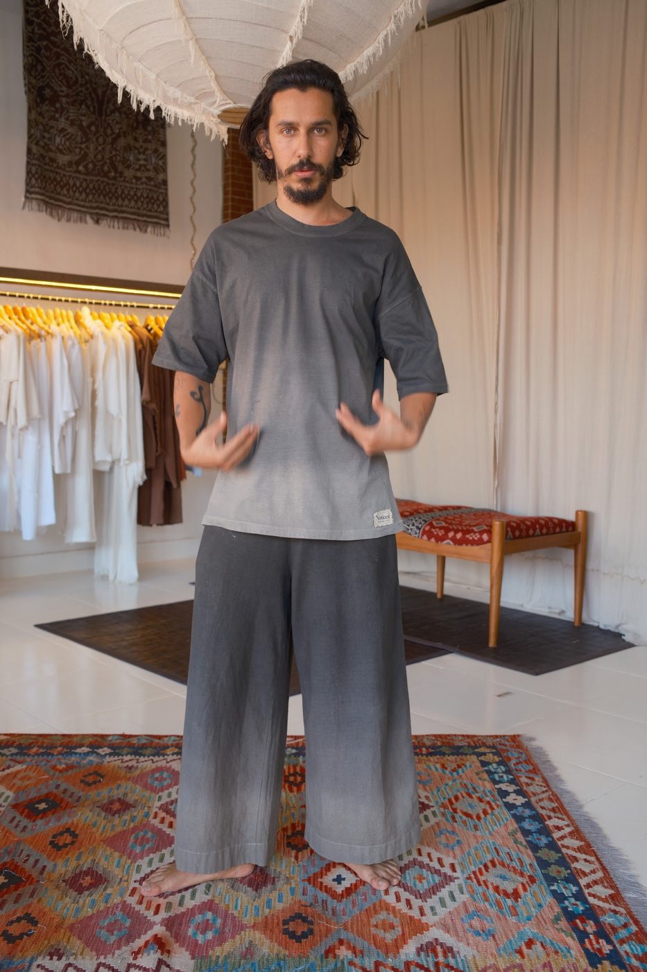Ombré tee, grey