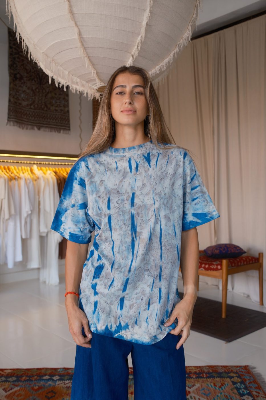Tie-dye tee, indigo
